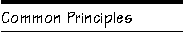 Common Principles